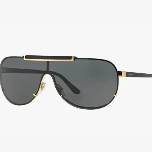 Versace Aviators EUC Versace VE2283 XL (61 - 13) with Grey lenses and Gold frame  main image 3